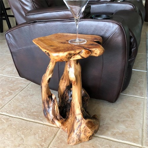 Rustic cedar root - flower, stand