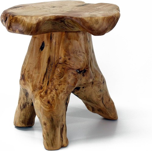 Natural cedar stump - natural, 14"