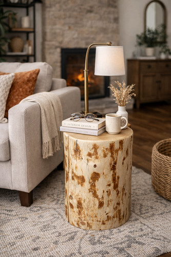 Heritage log stump natural - heritage,